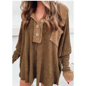 Colored sweater tunic